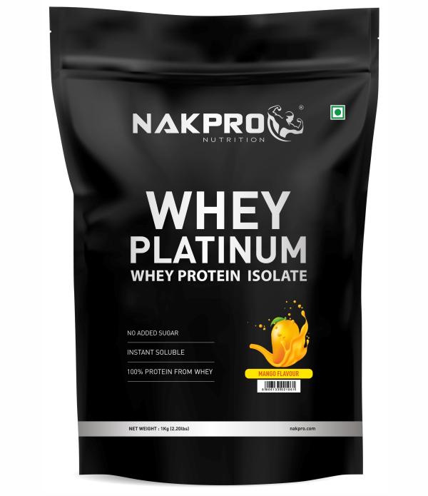 nakpro platinum mango flavour whey protein isolate supplement powder 1 kg product images orvtlpskgke p590593979 0 202108281851