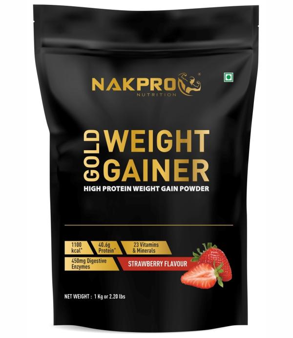 nakpro strawberry flavour high protein high calorie weight gain protein powder 1 kg product images orvusjblfcx p590594372 0 202108281954