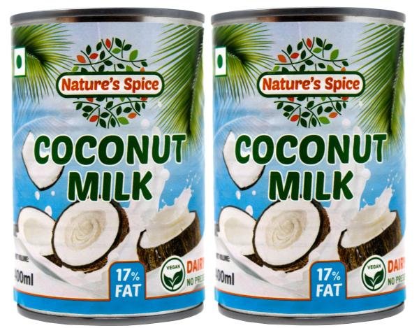 nature s spice coconut milk with 17 fat 800ml combo pack of 2 x 400ml can product images orv64dc7jwo p596336421 0 202212131630