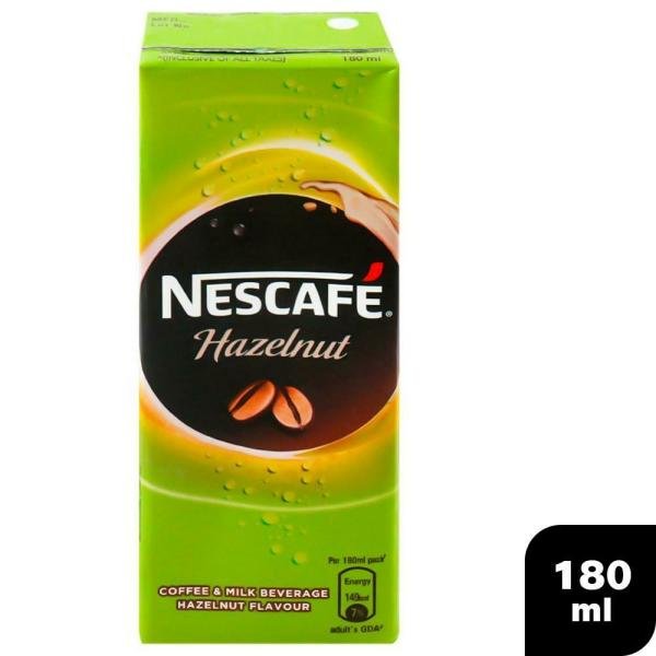 nescafe hazelnut flavoured coffee and milk beverage 180 ml tetra pak product images o491294674 p491294674 0 202203170248