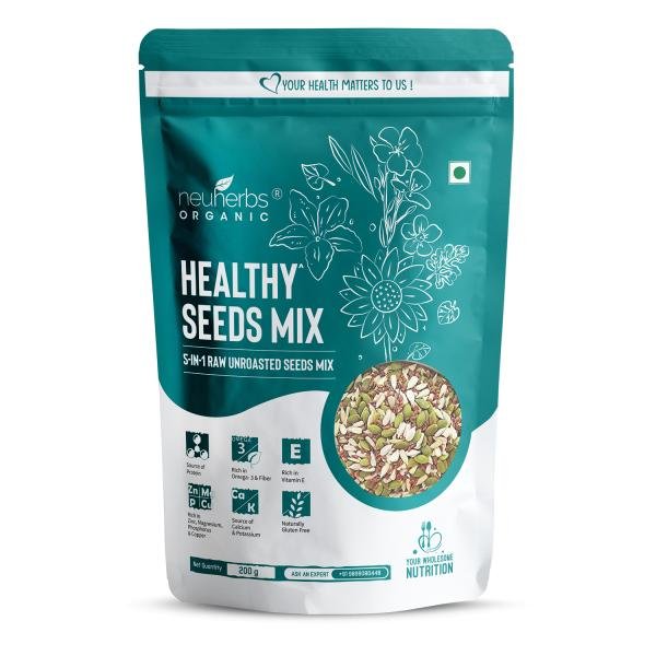 neuherbs 5 in 1 healthy seeds mix combo pumpkin sunflower watermelon flax chia seeds 200 g product images orvv8wlkxms p590805157 0 202109271305