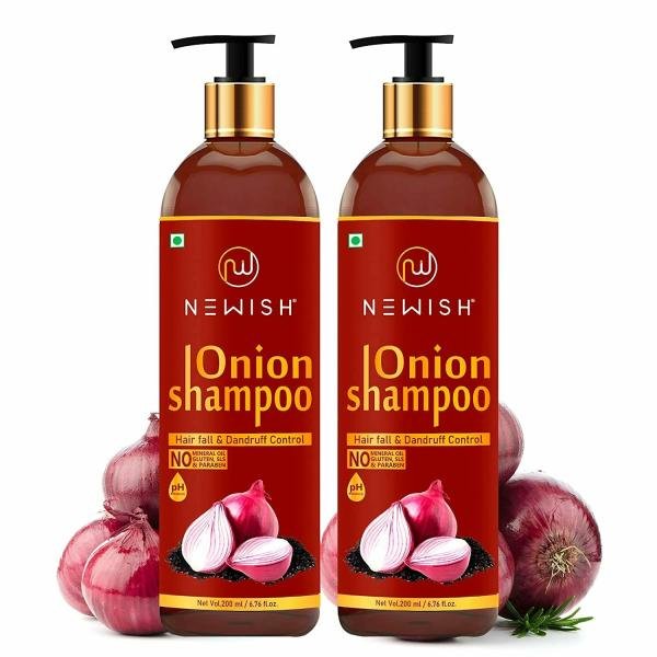 newish red onion shampoo for hair growth and hairfall control 200ml pack of 2 product images orvpjwjethd p591195181 0 202203161934