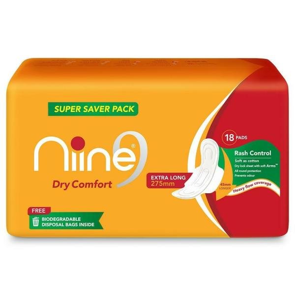 niine dry comfort sanitary napkin xl 18 pads product images o492519303 p590841027 0 202204070229