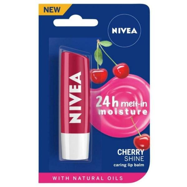 nivea 24 hour melt in moisture caring lip balm cherry shine 4 8 g product images o490180140 p490180140 0 202203170330