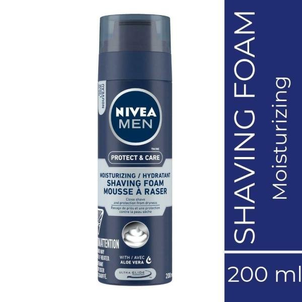 nivea men protect care moisturizing shaving foam 200 ml product images o490052722 p490052722 0 202203151534