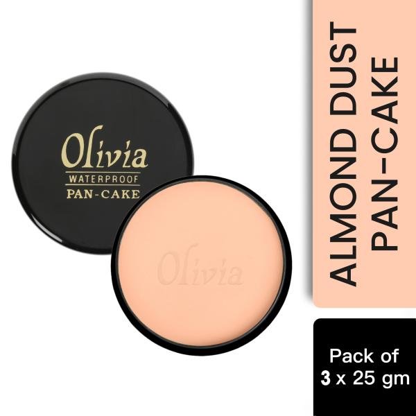 olivia 100 waterproof pan cake almond dust makeup concealer 25g shade no 26 pack of 3 product images orvtj8rfxki p591158676 0 202202280332