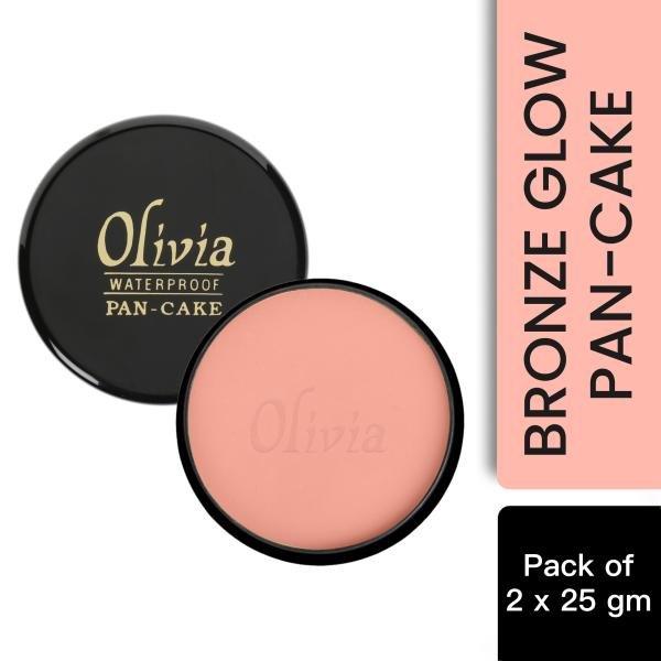 olivia 100 waterproof pan cake bronze glow makeup concealer 25g shade no 22 pack of 2 product images orvh2daa6p5 p591158639 0 202202280330