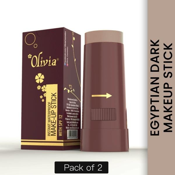 olivia instant waterproof makeup stick concealer egyptian dark 15g shade no 9 spf 12 pack of 2 product images orvx7wcklc4 p591158634 0 202202280329