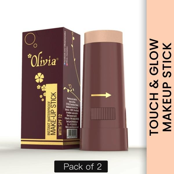 olivia instant waterproof makeup stick concealer touch glow 15g shade no 5 spf 12 pack of 2 product images orv1ysuw8qn p591158629 0 202202280329