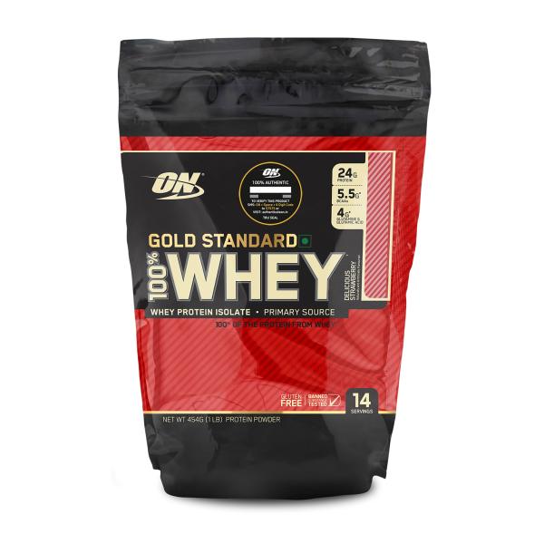 optimum nutrition on gold standard delicious strawberry 100 whey protein powder 454 g product images orva3mqksdm p590362759 0 202107231907