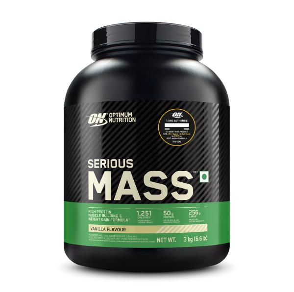 optimum nutrition on serious mass high protein high calorie weight gainer powder 3 kg vanilla product images orvdekcus0l p591097763 0 202202251534