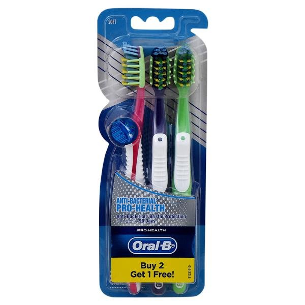 oral b pro health anti bacterial soft toothbrush buy 2 get 1 free 0 20220330