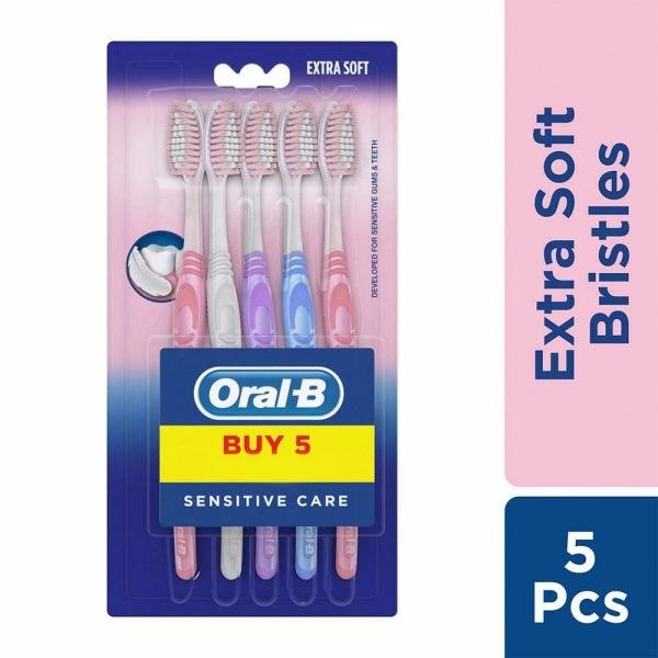 oral b sensitive care extra soft bristles toothbrush 5 pcs product images o491636741 p590032725 0 202203150618