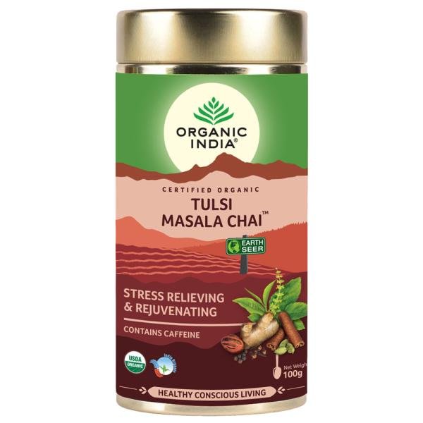 organic india tulsi masala chai 100 g 0 20210923