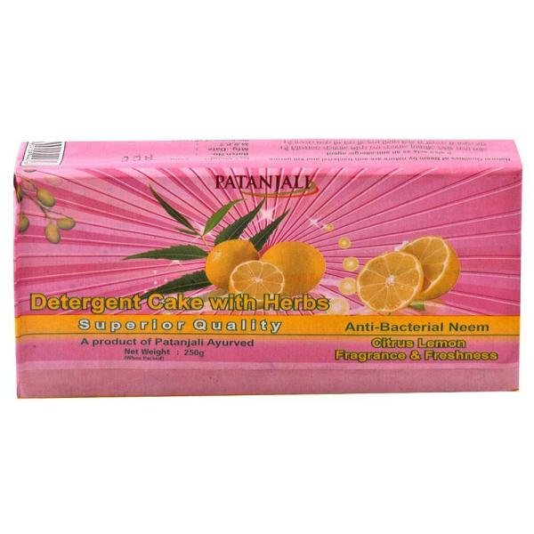 patanjali anti bacterial neem citrus lemon detergent cake 250 g product images o491092242 p491092242 0 202203171014