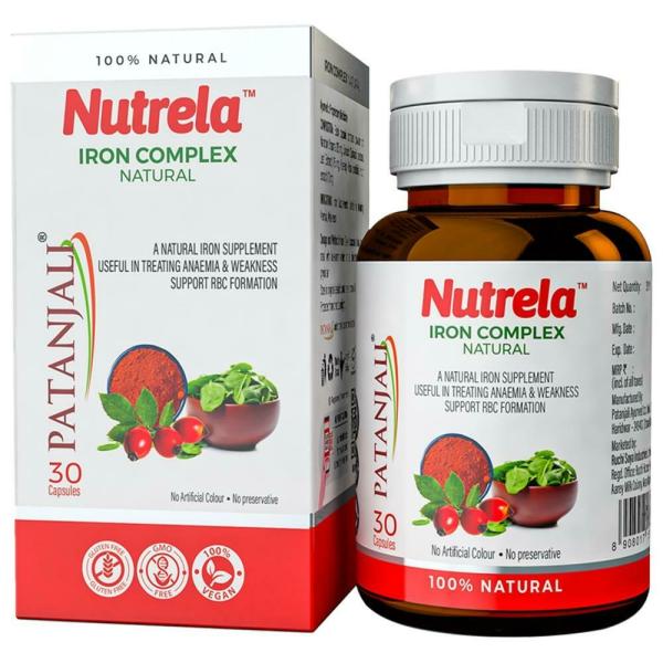 patanjali nutrela iron complex natural capsules 30 nos product images o492367980 p590814820 0 202204070405