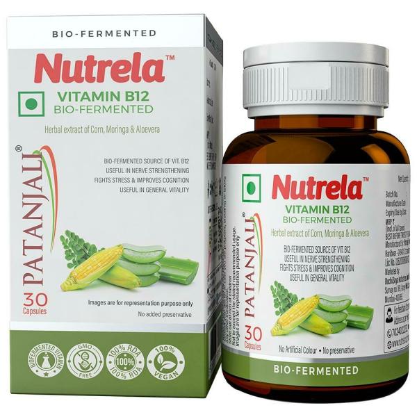 patanjali nutrela vitamin b12 capsules 30 nos product images o492367979 p590814817 0 202204070405