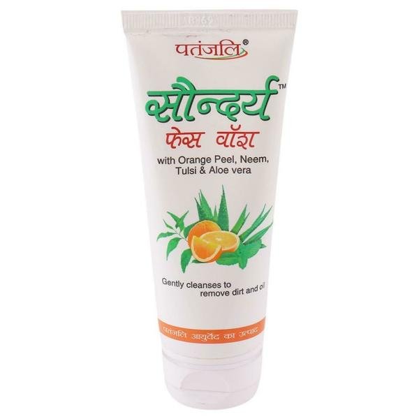 patanjali saundarya face wash with orange peel neem tulsi aloe vera 60 g product images o491061087 p491061087 0 202203151144