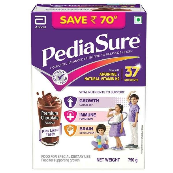 pediasure premium chocolate health drink powder 750 g product images o491092336 p491092336 0 202203150152