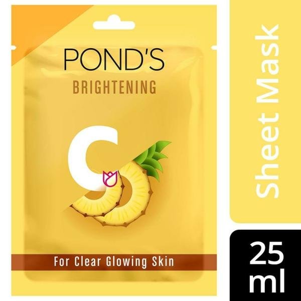 Pond's Brightening Vitamin C + Pineapple Extracts Sheet Mask 25 ml