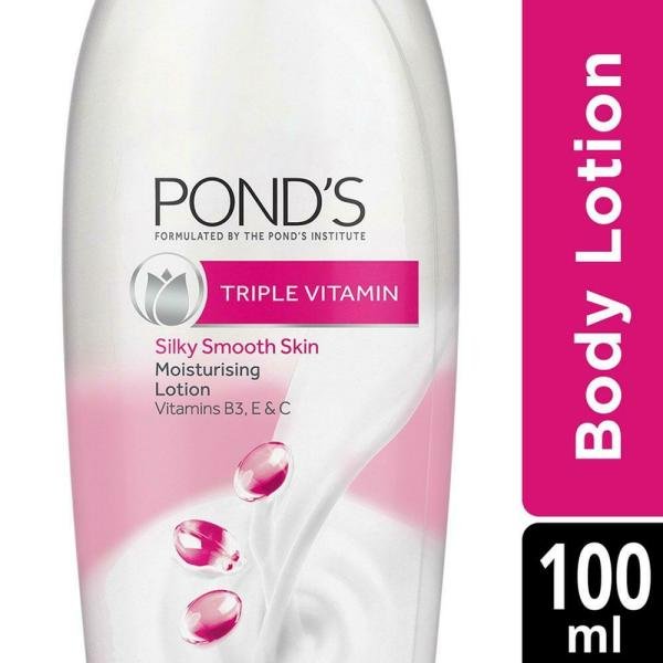 pond s triple vitamin silky smooth skin moisturising lotion 100 ml product images o490002504 p490002504 0 202203170735