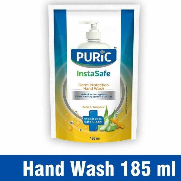Puric Insta Safe Aloe & Turmeric Germ Protection Hand Wash 185 ml