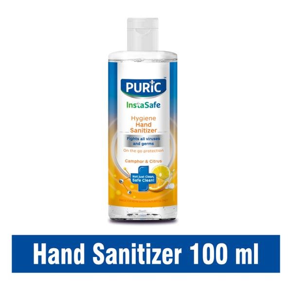 Puric Instasafe Camphor & Citrus Hygiene Hand Sanitizer 100 ml