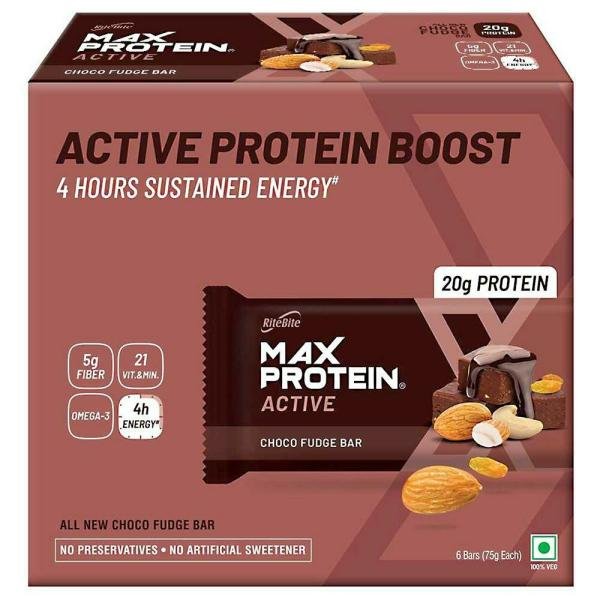 ritebite max protein active choco fudge bar 75 g pack of 6 product images o491093769 p590109971 0 202203170510