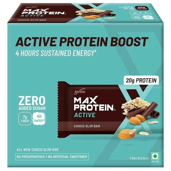 ritebite max protein choco slim meal replacement bar zero added sugar 67 g pack of 6 product images o491108500 p590321568 0 202204262025