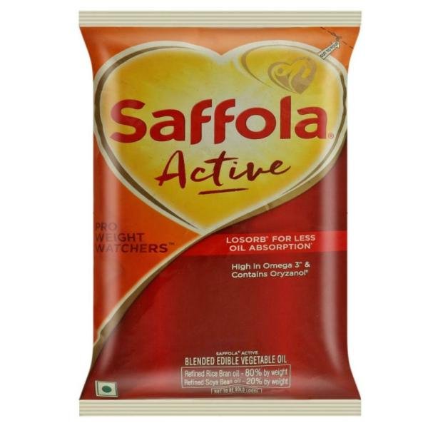 saffola active pro weight watchers ricebran based blended oil 1 l product images o490437774 p490437774 0 202203170759