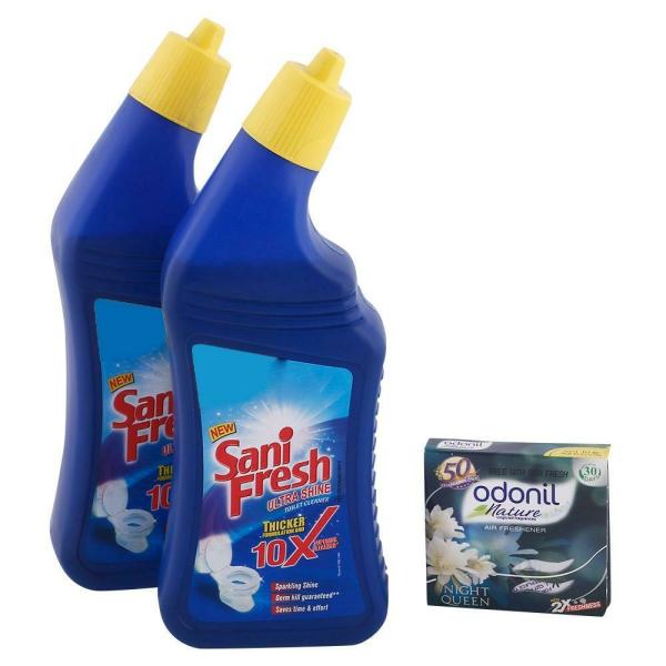 sanifresh ultra shine toilet cleaner 500 ml pack of 2 free odonil 50 g product images o490577858 p490577858 0 202203170843