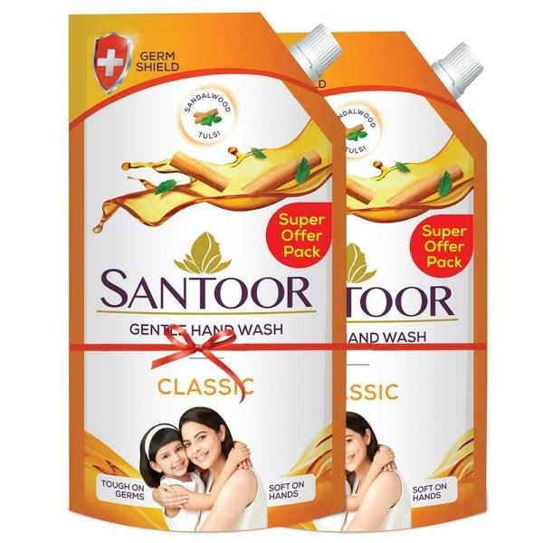 santoor classic gentle hand wash 750 ml pack of 2 product images o491458250 p491458250 0 202203170211