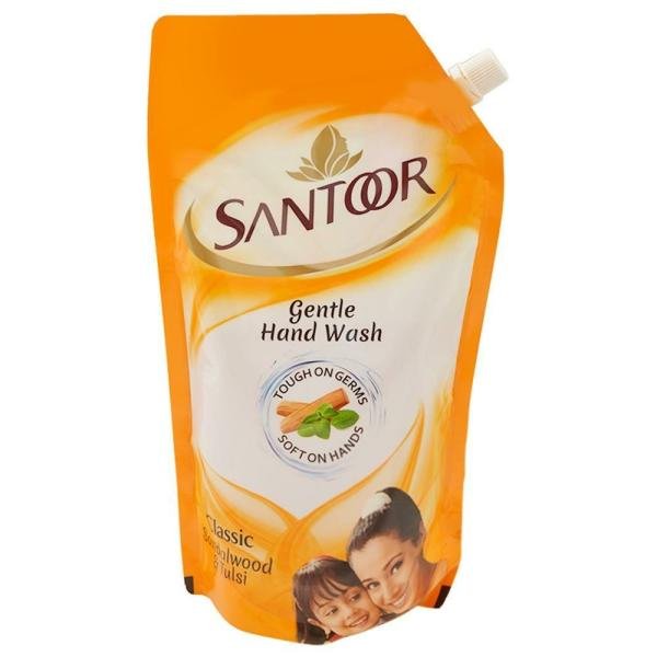 santoor classic sandlewood tulsi gentle hand wash refill 750 ml product images o491376658 p491376658 0 202203150201