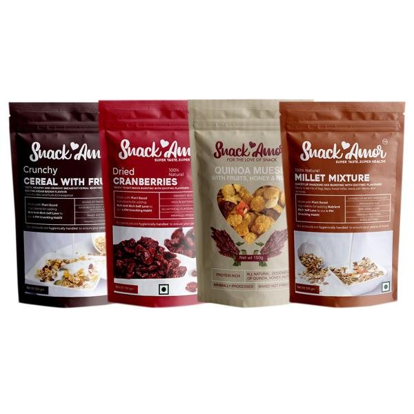 snackamor combo pack of millet mixture cranberry quinoa muesli cereal with fruit pack of 4 product images orvo8jimtea p591140962 0 202202270559