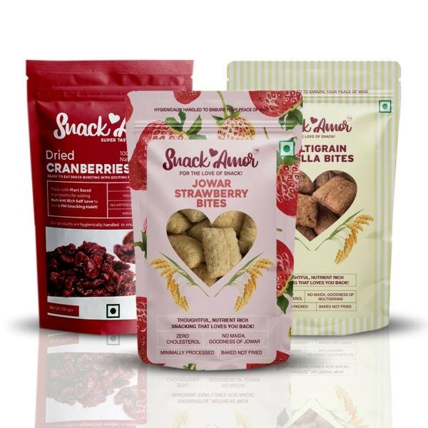 snackamor jowar strawberry bites multigrain vanilla bites and dried cranberries pack of 3 product images orvympqnwic p591141517 0 202202270623