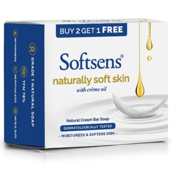 softsens naturally soft skin natural cream bar soap 100 g buy 2 get 1 free product images o492519216 p590812463 0 202203170501