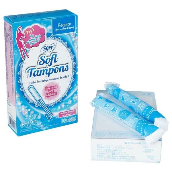 sofy soft easy to use tampons regular for normal flow 10 pcs with applicator product images o491338198 p590106058 0 202203170639