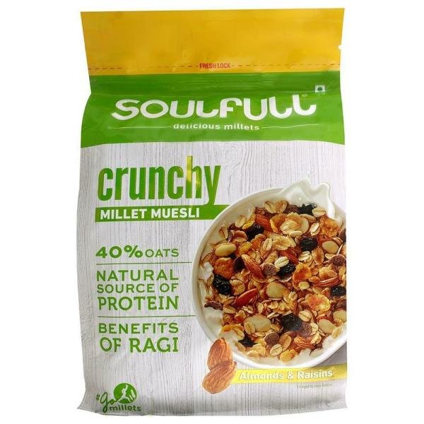 soulfull crunchy millet muesli with almonds raisins 700 g product images o491551943 p491551943 0 202203151406