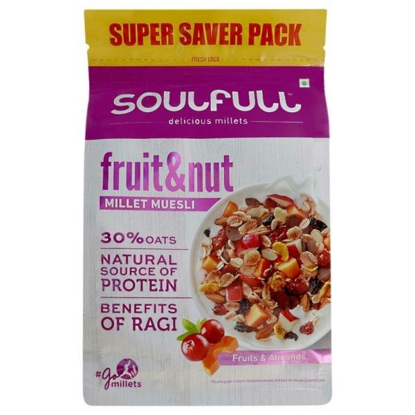 soulfull millet muesli with fruits almonds 700 g product images o491551941 p491551941 0 202203170929