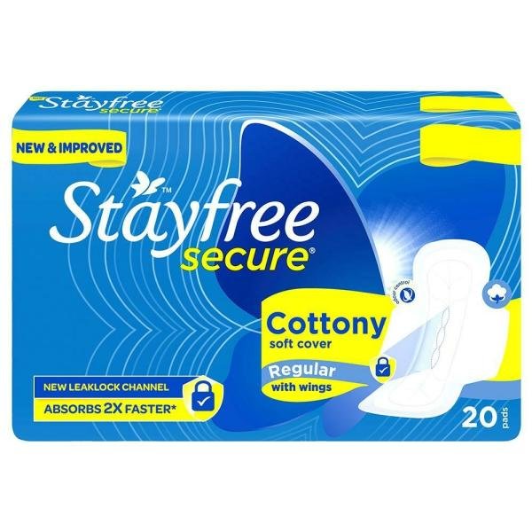 stayfree secure cottony soft sanitary napkin with wings regular 20 pads product images o490575427 p490575427 0 202203170205