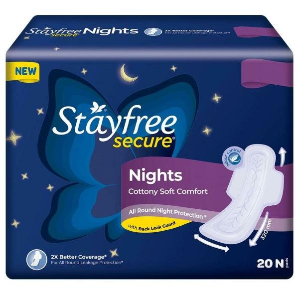 stayfree secure nights cottony soft comfort sanitary napkin 20 pads product images o492172032 p590361094 0 202203150315