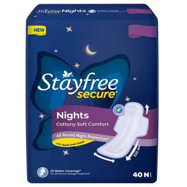 stayfree secure nights cottony soft comfort sanitary napkin 40 pads product images o492172033 p590361095 0 202203150245