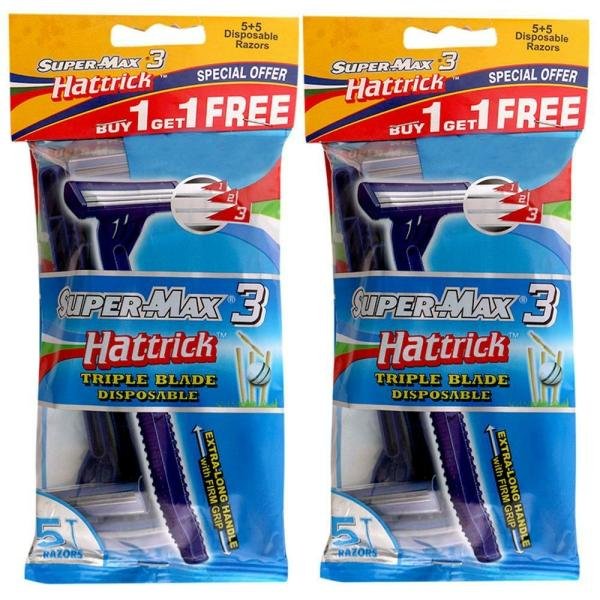 super max 3 hattrick manual shaving razor 3 blades buy 1 get 1 free product images o490934250 p490934250 0 202203170800