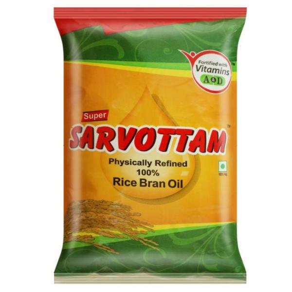 super sarvottam physically refined 100 rice bran oil 1 l product images o491504124 p491504124 0 202203150801