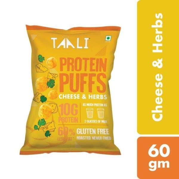 Taali Cheese & Herbs Protien Puffs 60 g