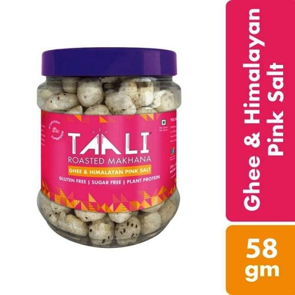 Taali Ghee & Himalayan Pink Salt Roasted Makhana 58 g