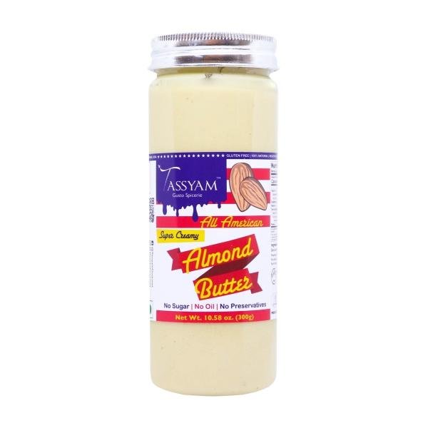 tassyam creamy almond butter 300g gluten free keto friendly no sugar no oil no preservatives product images orvu0lzqvsc p591012496 0 202201191507