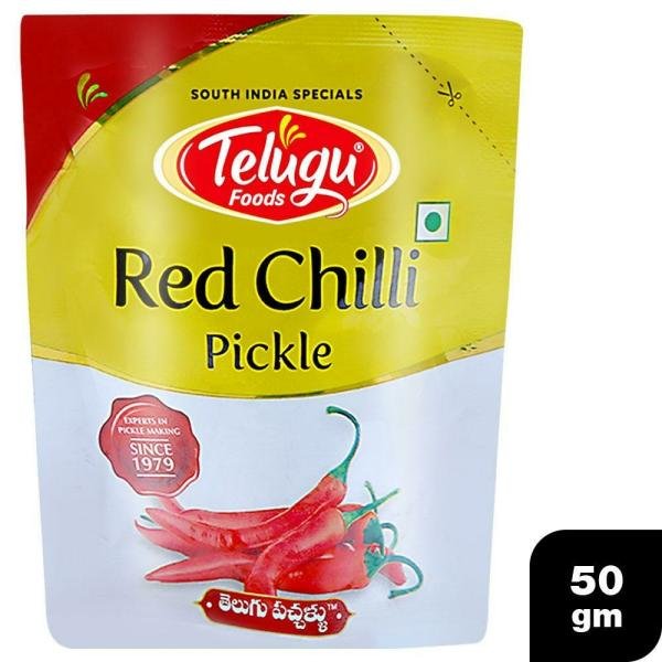 telugu foods red chilli pickle 50 g product images o491506670 p491506670 0 202203151009
