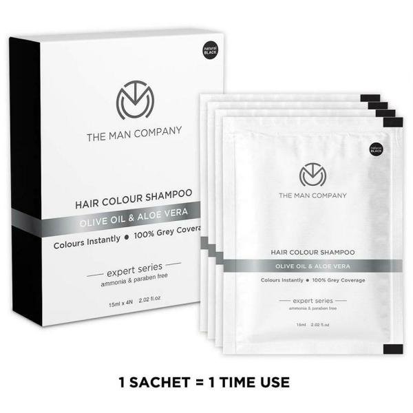 the man company olive oil aloe vera hair color shampoo natural black 15 ml pack of 4 product images o491937528 p590127290 0 202203150926