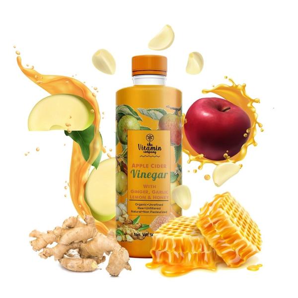 the vitamin company apple cider vinegar with ginger garlic lemon honey liquid bottle 500 ml product images orv0c9jkb32 p590973445 0 202203171147